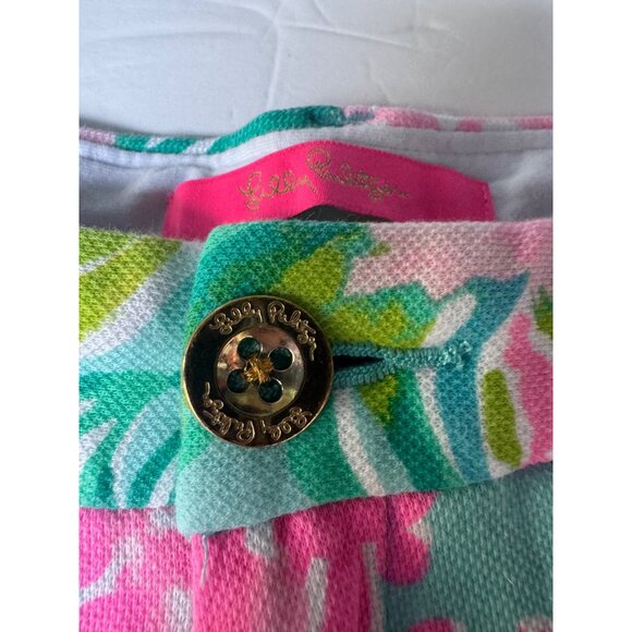 Lilly Pulitzer Womens Tropical Print Shorts Size 6 - Picture 3 of 7